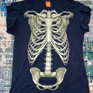 vintage Happy halloween shirt Skeleton Size L